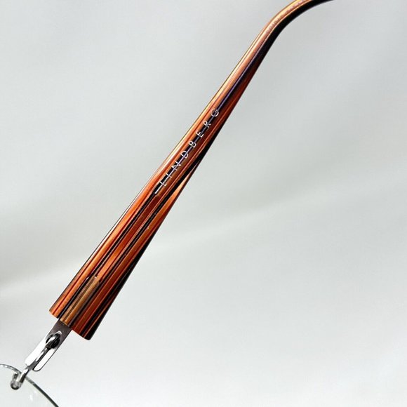 LINDBERG SPIRIT TITANIUM Eyeglasses Rimless Frame Striped Brown K50 Col. K31 - Picture 4 of 16